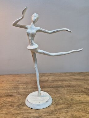CAST IRON Decorative Ballerina Dancer Sculpture Home Decor Art